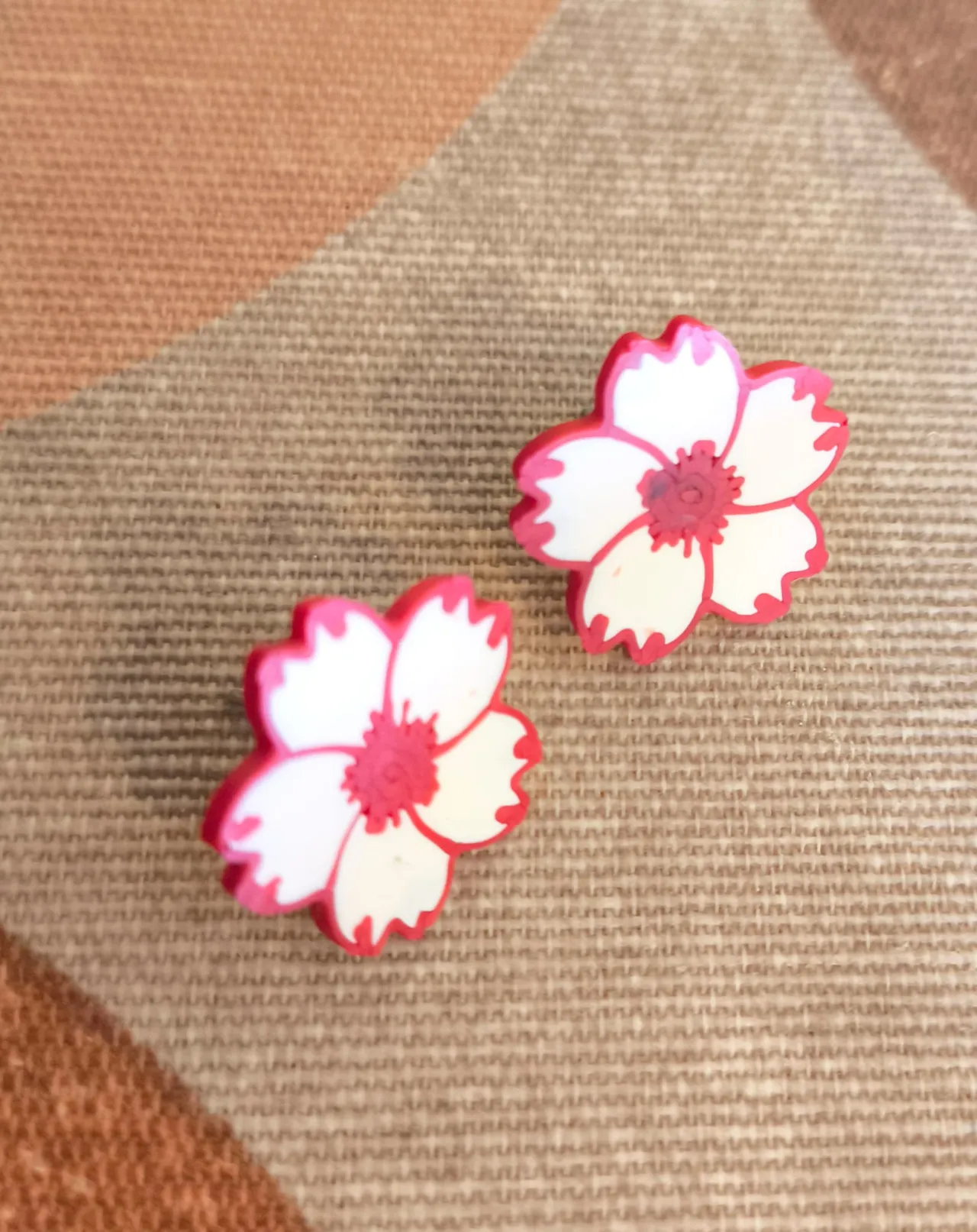 Sakura Flower Stud Earrings view 3