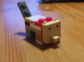 Legos minecraft dog face