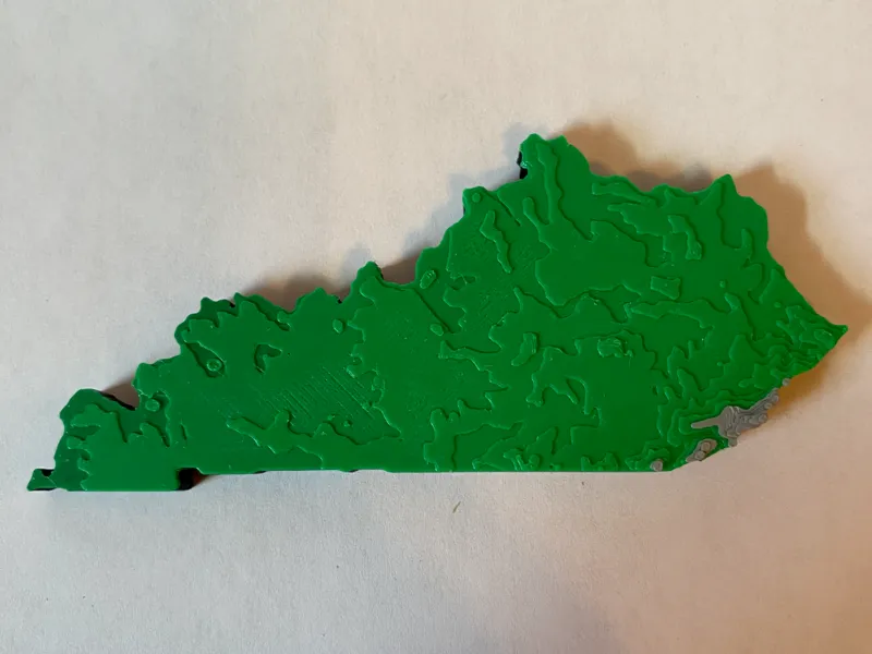 Kentucky Topographical Map