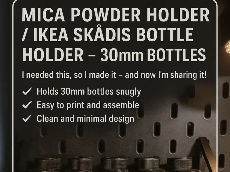 Mica Powder Holder – IKEA Skådis Compatible