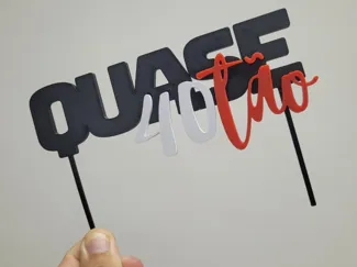 Topo de Bolo - Quase 40tão