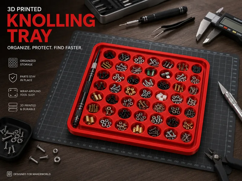 Knollin Tray - Small parts organizing tray