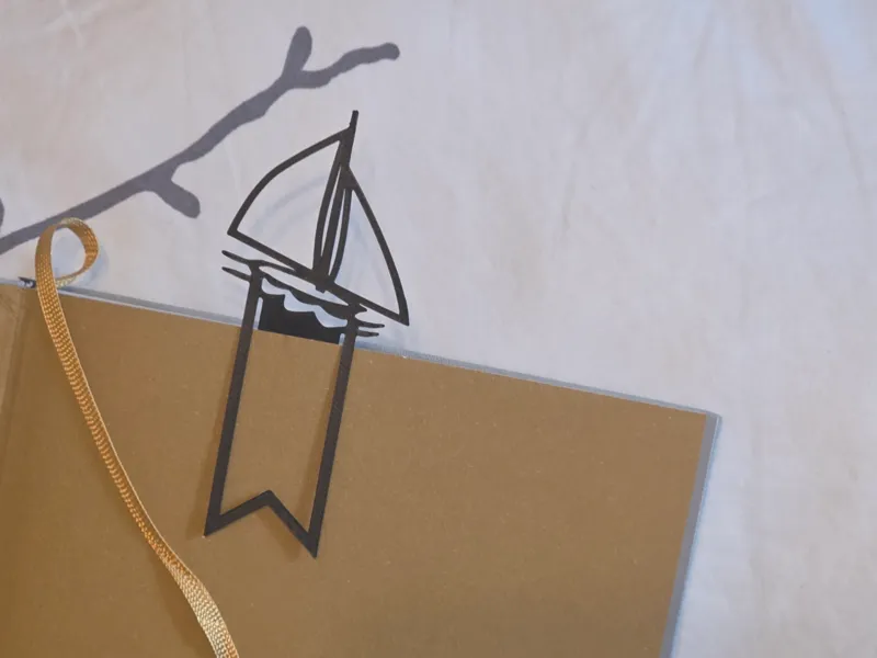 Sailboat Bookmark – Clean Design for Sea Lovers
