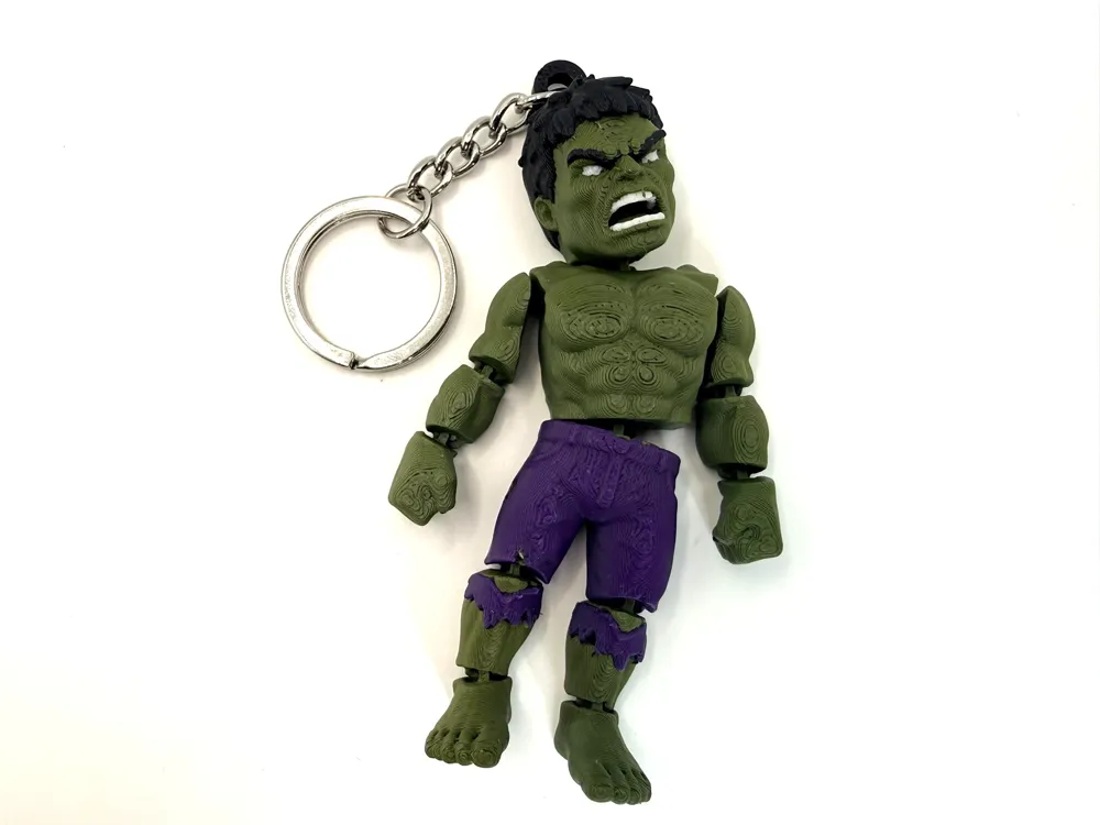 Hulk Flexi – Figura Articulada e Chaveiro - Modelo gratuito para ...