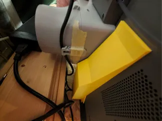 Poop chute with roof for P2S + external exhaust