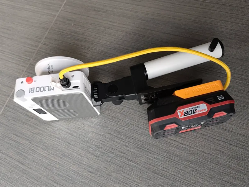 Godox Ml100 Parkside to V mount Battery