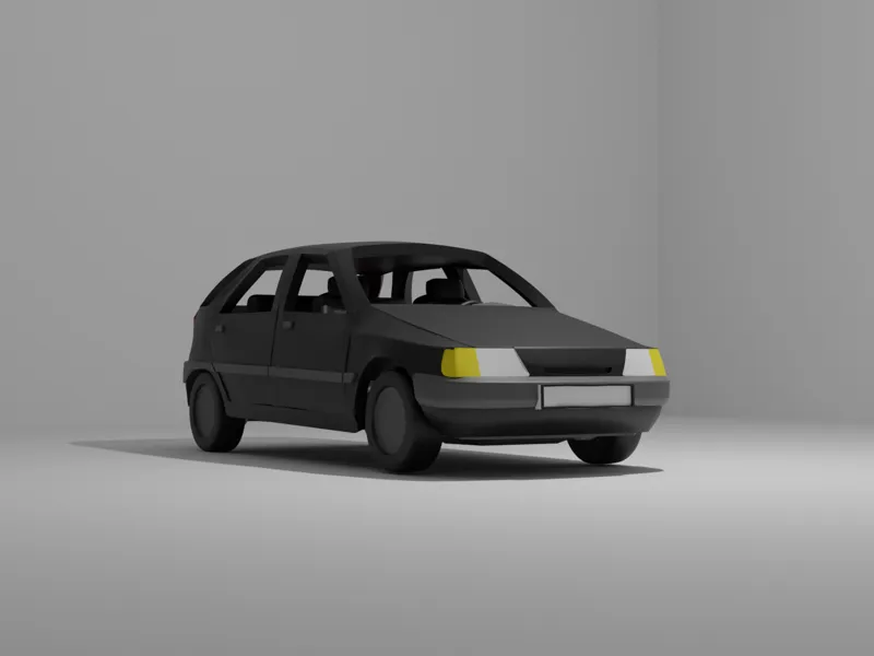 Citroen zx 3d model replica
