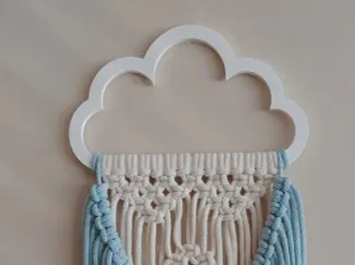 macrame cloud frame
