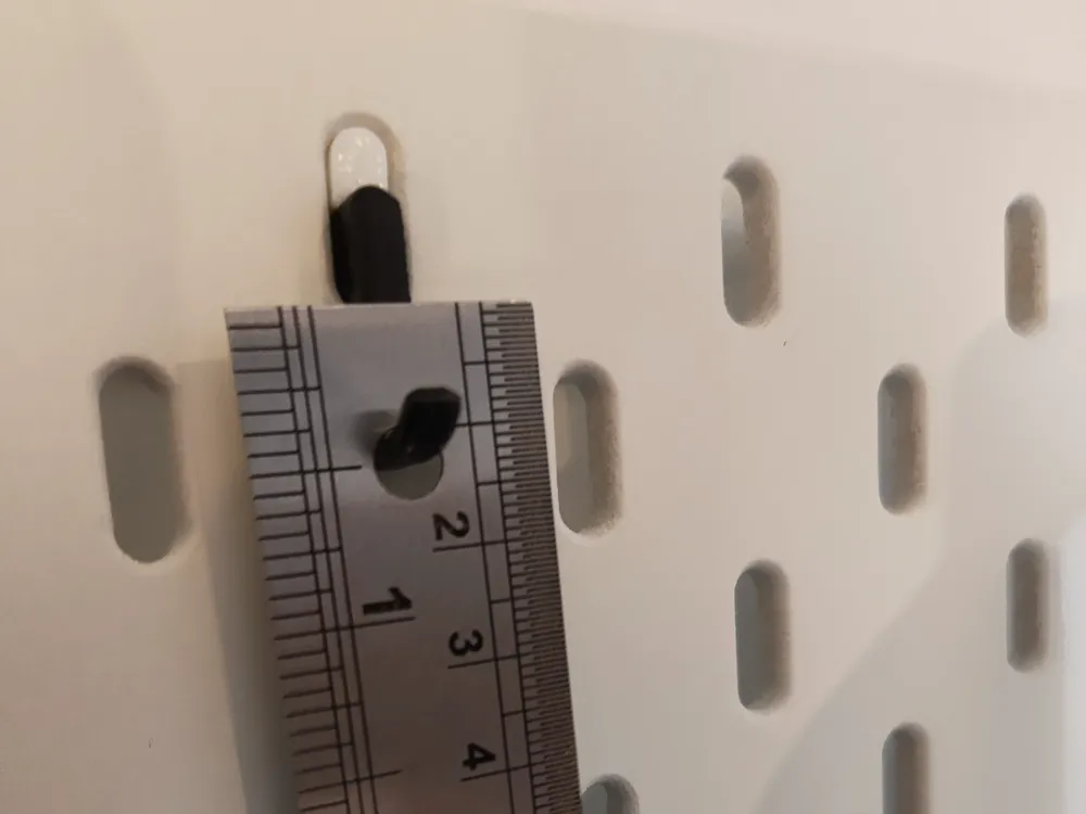 Mini Ruler Print IKEA Skadis small hook - Free 3D Print Model - MakerWorld