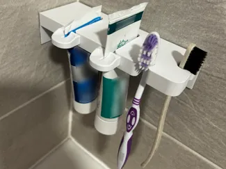 Toothbrush Holder & Empty Toothpaste