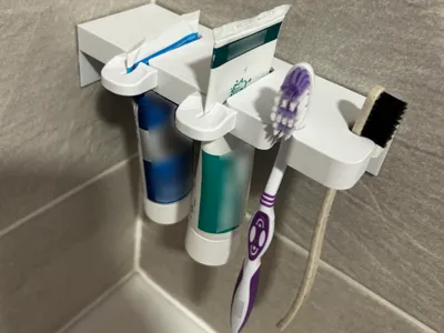 Toothbrush Holder & Empty Toothpaste
