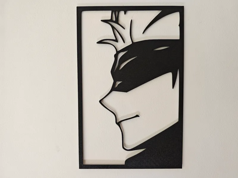 Gojo Silhouette – Arte mural Jujutsu Kaisen