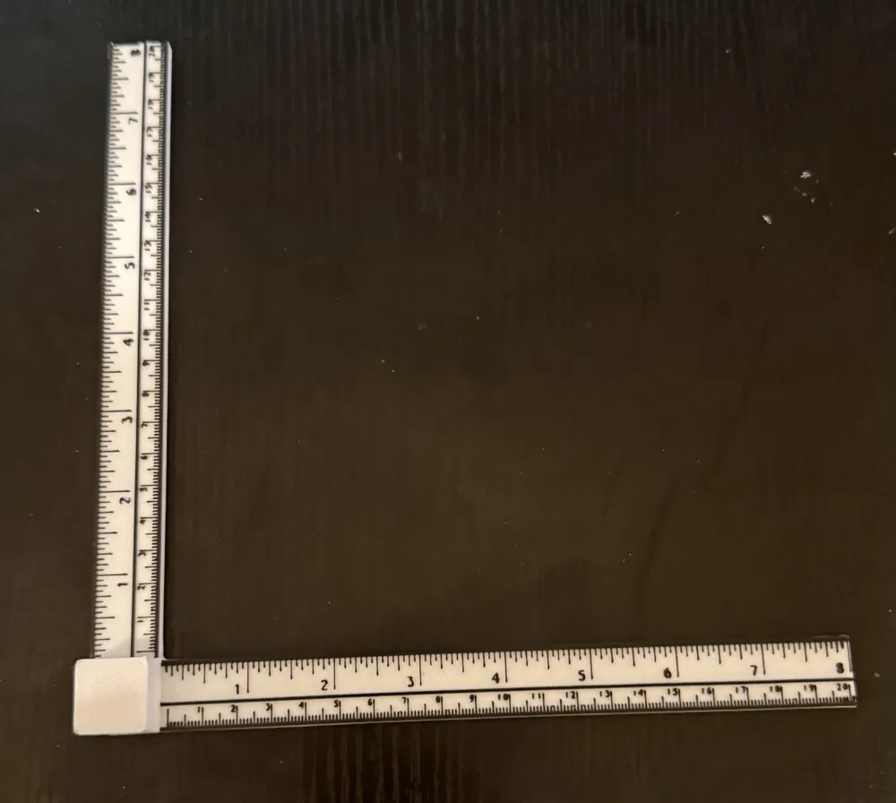 Standing Right Angle Ruler - Free 3D Print Model - MakerWorld