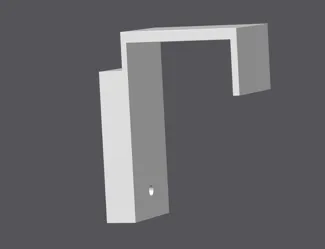 Skadis Door Mount with door frame cutout