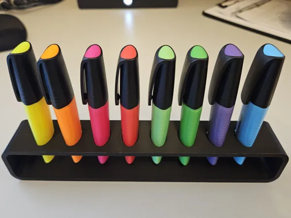 Porte-surligneurs pour 8 stylos