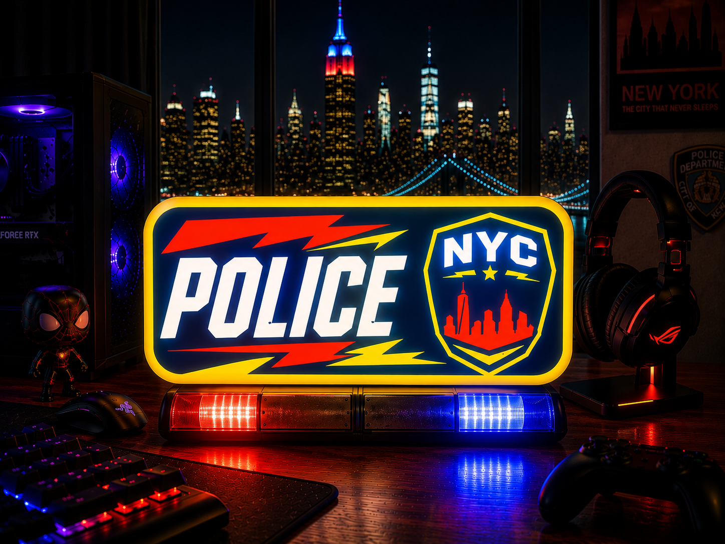NYC Police Lightbox
