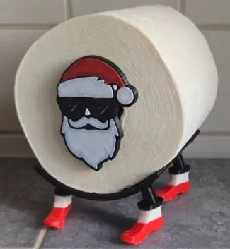 Weihnachts-Toiletten-Schaf Christmas-Toilet-Sheep
