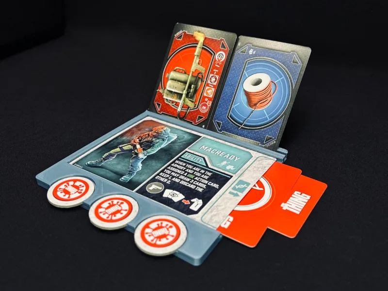 The Thing board game player dashboard