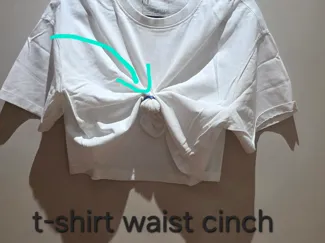 t-shirt waist cinch