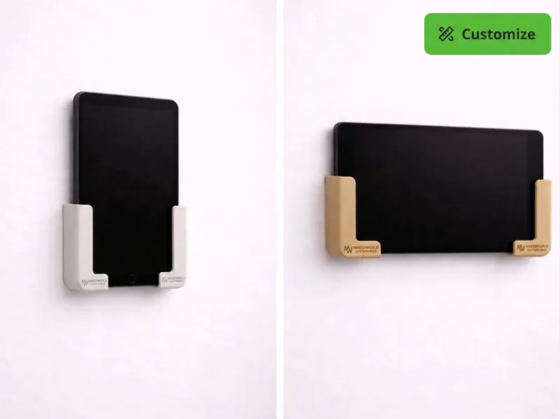 Universal Tablet Wall Mount Customizable