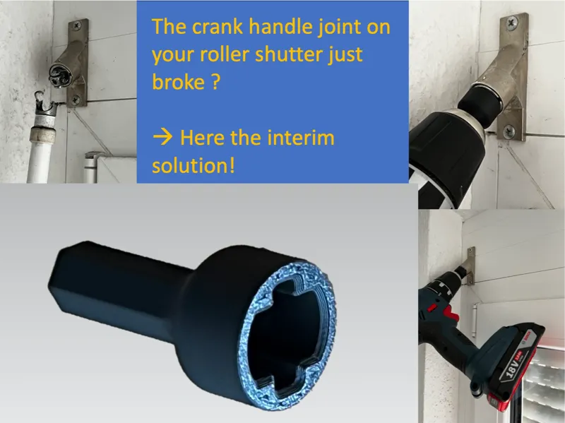 Adapter Rolladen Kurbelgelenke
