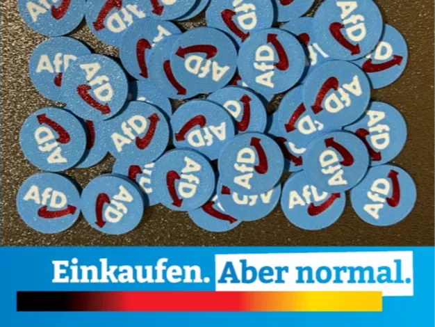 AfD Einkaufswagenchip