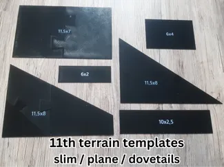 11th edition 40k terrain template for war hammer