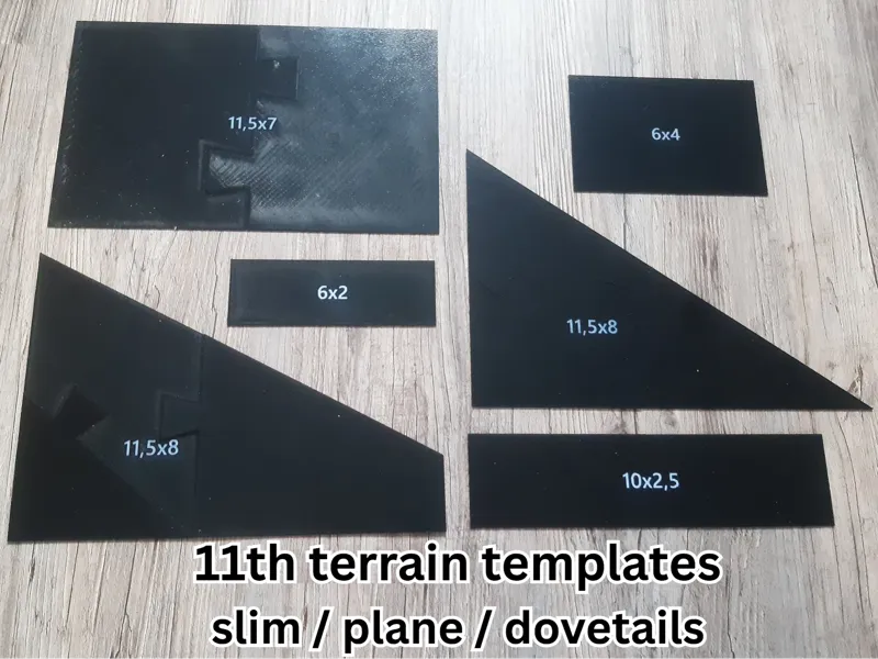 11th edition 40k terrain template for war hammer