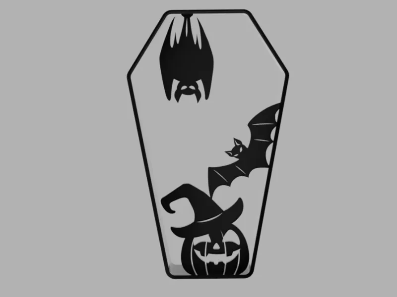 Halloween Casket Bats