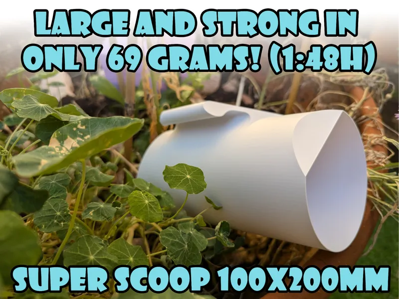Vase Mode Super Scoop (fast and low plastic use)
