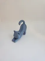 Chat qui s'étire, figurine moderne — photo 2