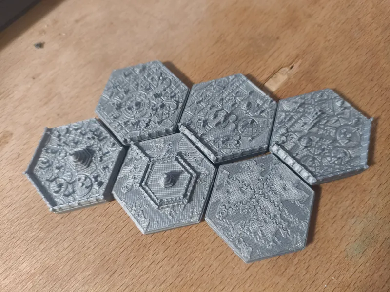 Grimdark Hex Tiles Fortifications Expansion Pack 4