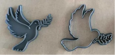 DOVE COOKIE CUTTER AND STAMP