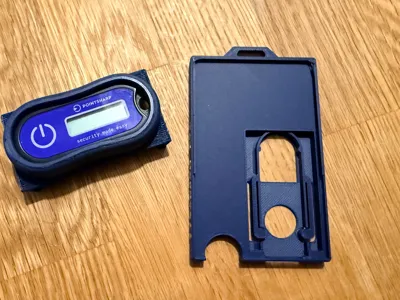 Pop-Out Yubikey Badge Holder + Pointsharp addon