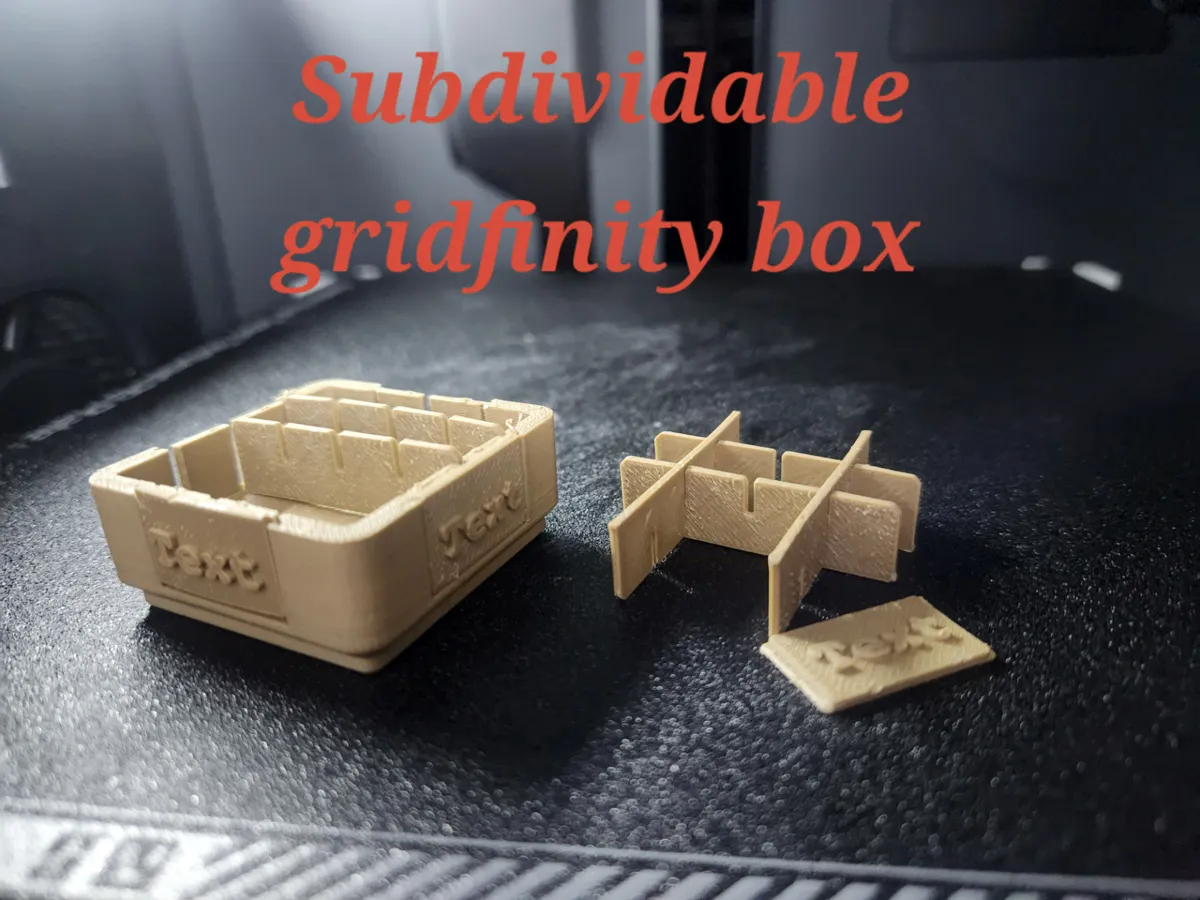 Gridfinity: Subdivided - Free 3D Print Model - MakerWorld
