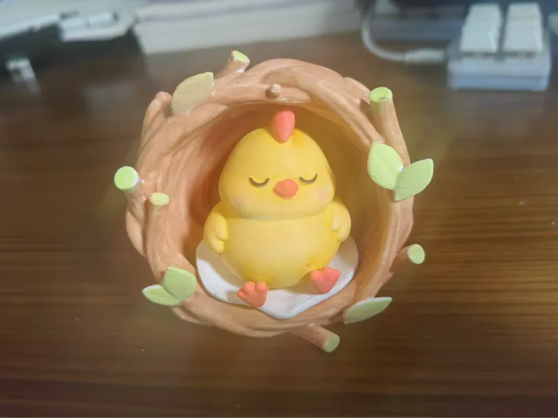 瞌睡小黄鸡-Sleepy Little Yellow Chick