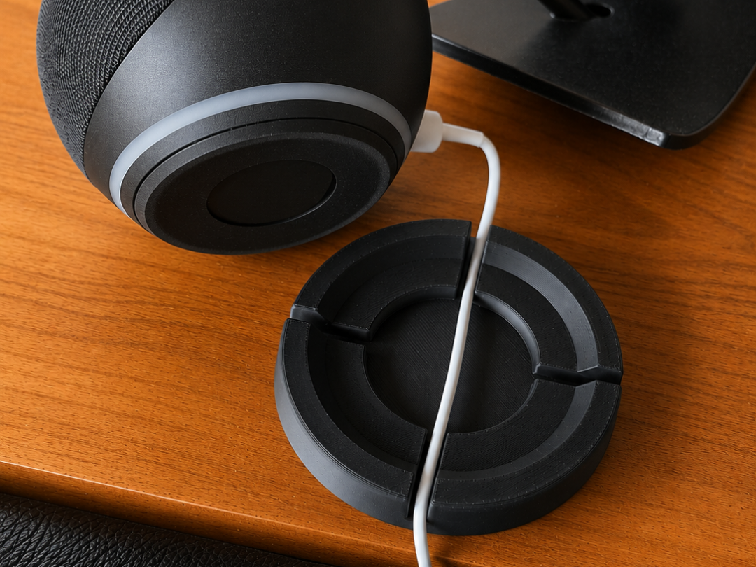 Amazon Echo Dot Base with Cable Routing