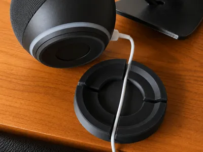Amazon Echo Dot Base with Cable Routing