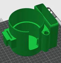 Wheelchair Cup Quantum Mount on Cup with Cutout for a mug