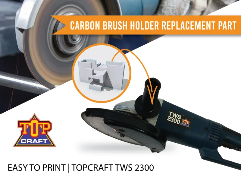 TWS Topcraft 2300 Grinder Brush Holder Replacement