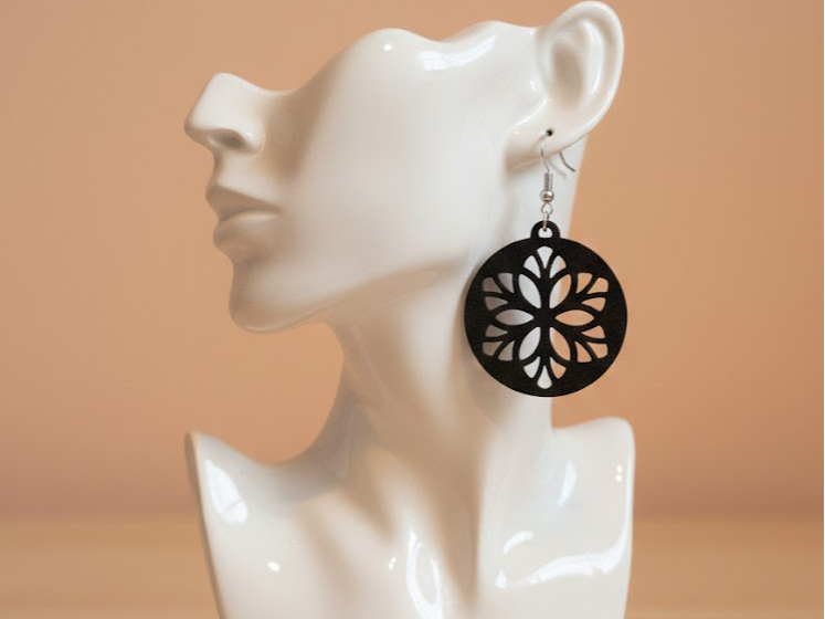 Floral Lace Earrings - Minimalist & Elegant