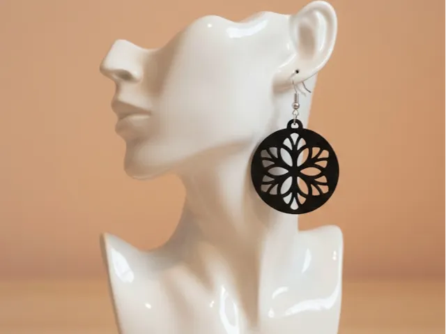 Floral Lace Earrings - Minimalist & Elegant