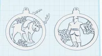 Pack 2 d'ornements de Noël La Reine des Neiges — photo 2