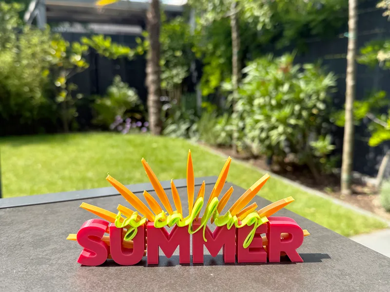 3D Schriftzug Summer is calling....