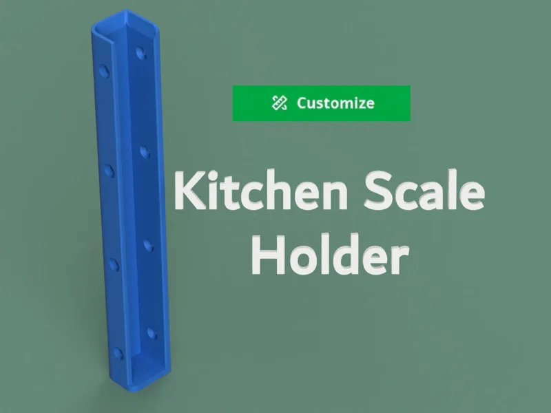 Customizable Kitchen Scale Holder