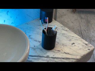 Toothbrush Holder + Toothpaste Squeezer