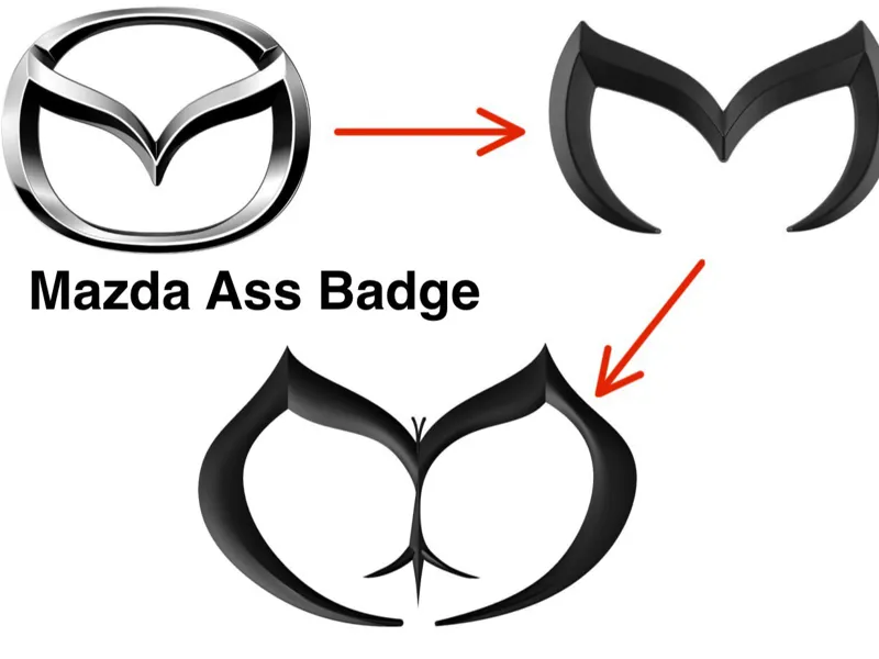 Mazda Ass Badge