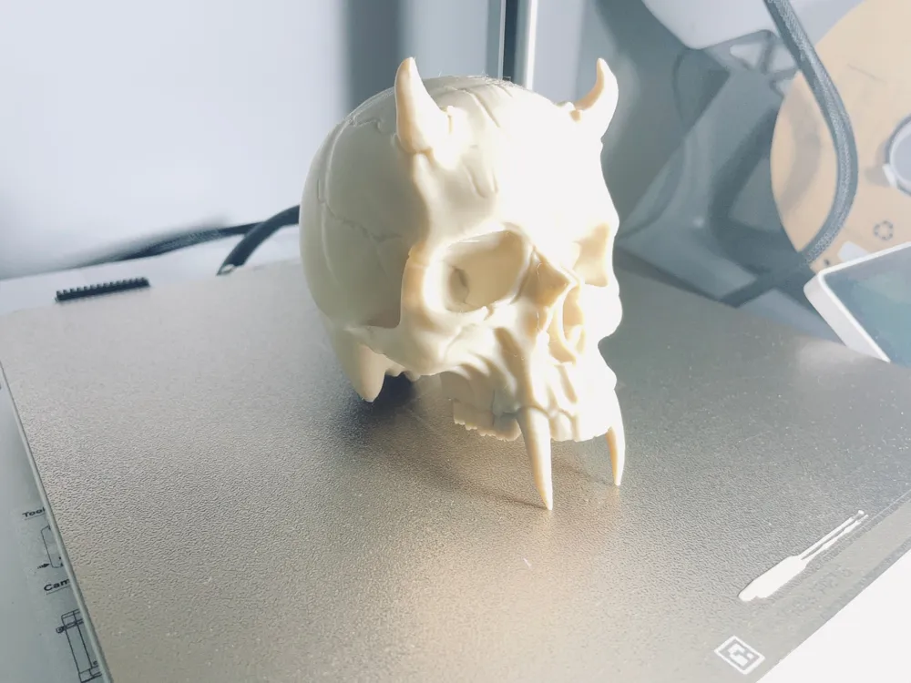 Devil Skull - Free 3D Print Model - MakerWorld