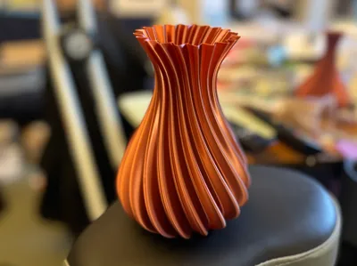 Another Gorgeous Modern Vase - left-handed swirl