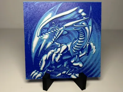 Yu-gi-oh / Blue Eyed White Dragon Hueforge